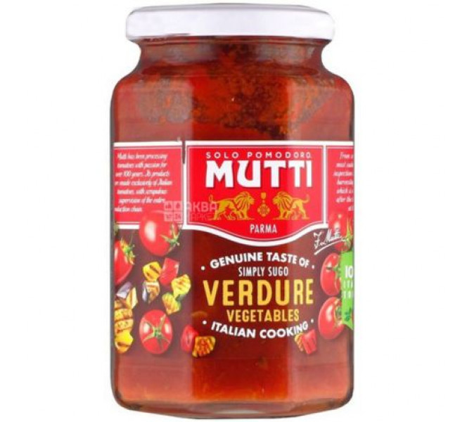 Соус томатный с овощами гриль, 400 мл, Mutti